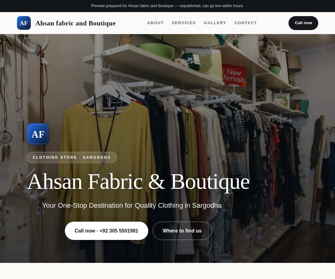 Ahsan fabric and Boutique