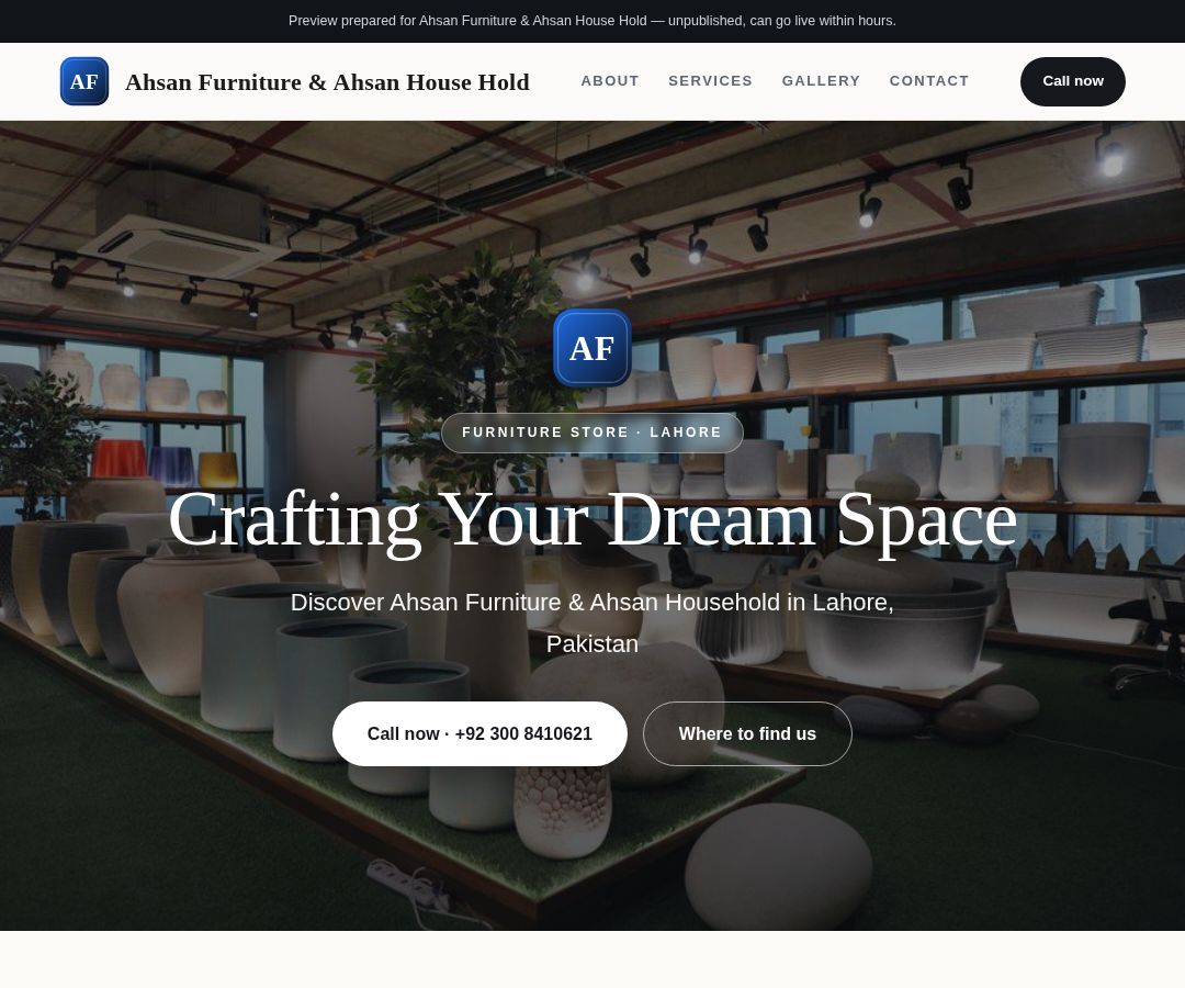 Ahsan Furniture & Ahsan House Hold