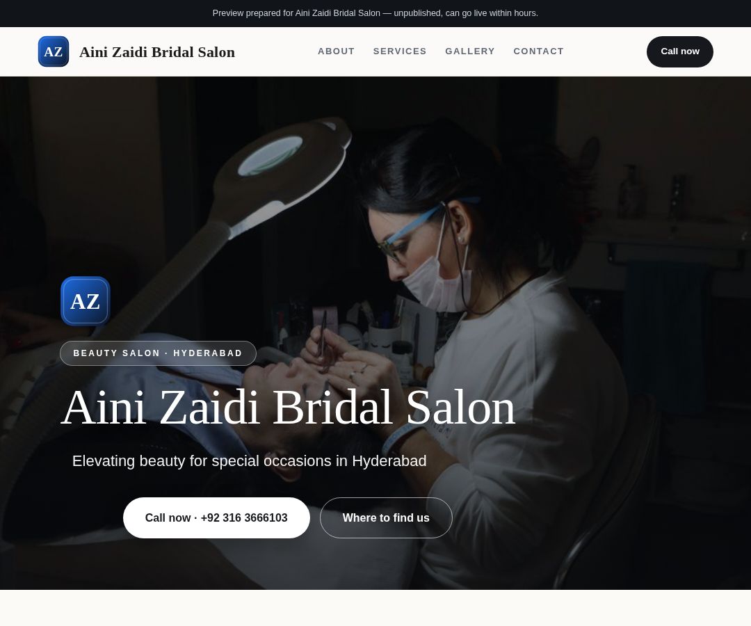 Aini Zaidi Bridal Salon