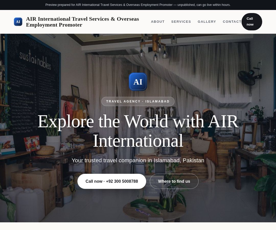 AIR International Travel Services & Overseas Employment Promoter