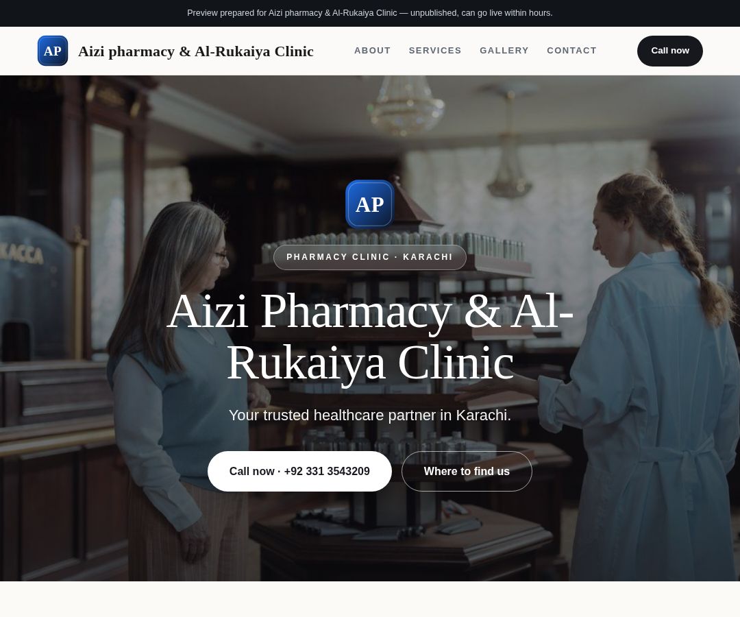 Aizi pharmacy & Al-Rukaiya Clinic