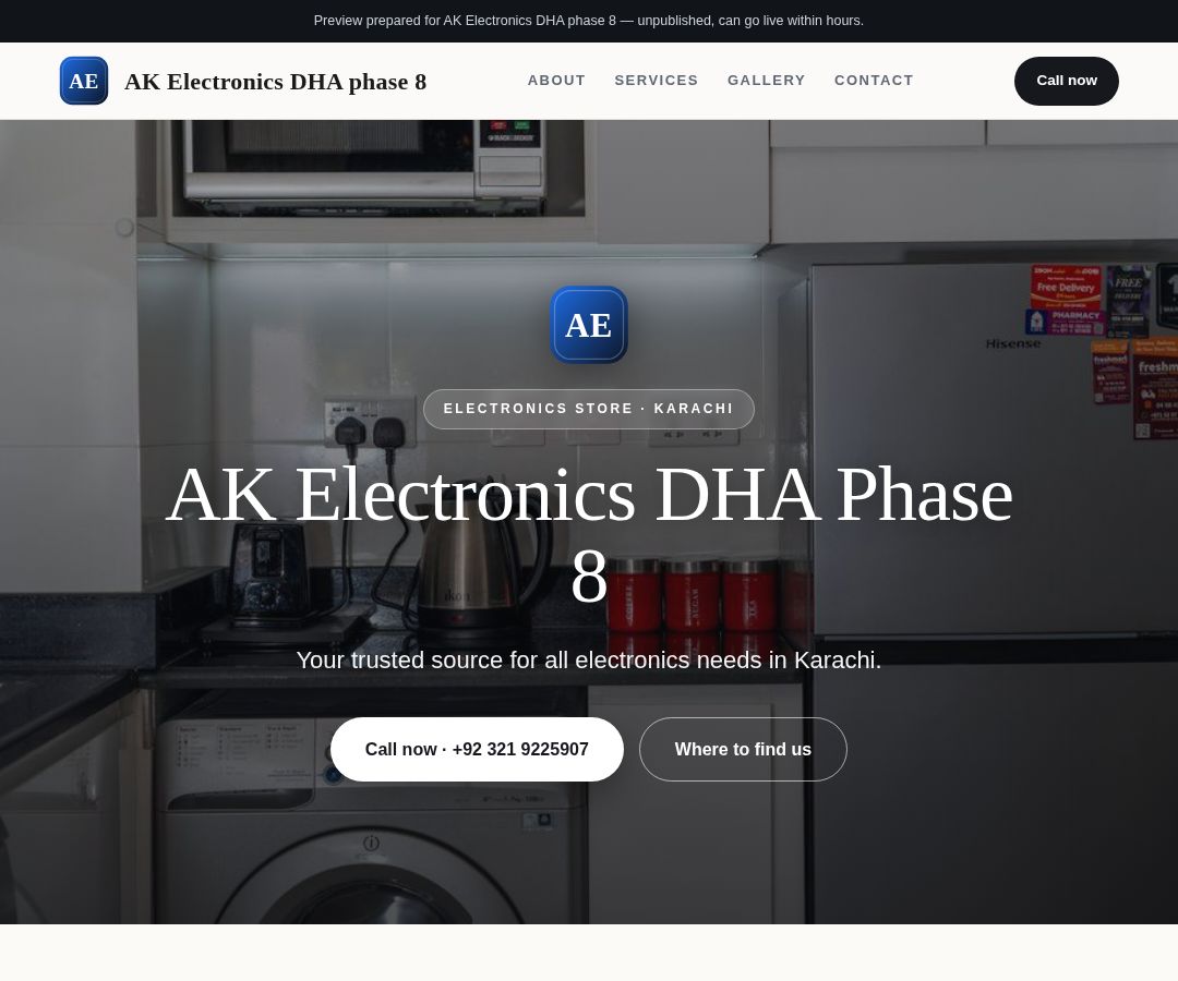 AK Electronics DHA phase 8