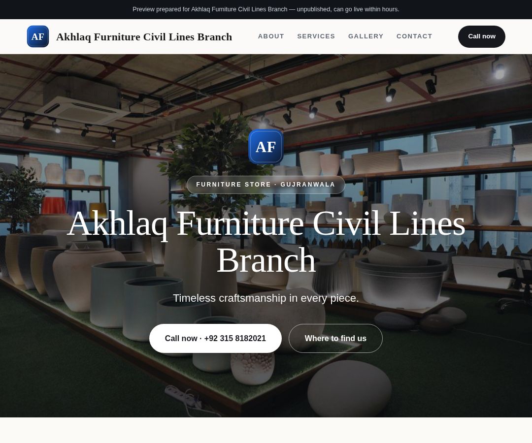 Akhlaq Furniture Civil Lines Branch