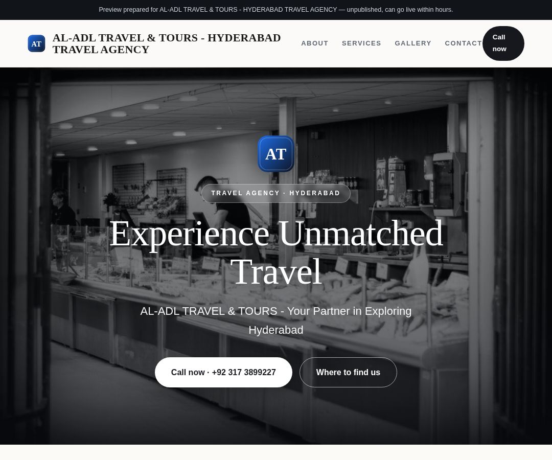 AL-ADL TRAVEL & TOURS - HYDERABAD TRAVEL AGENCY