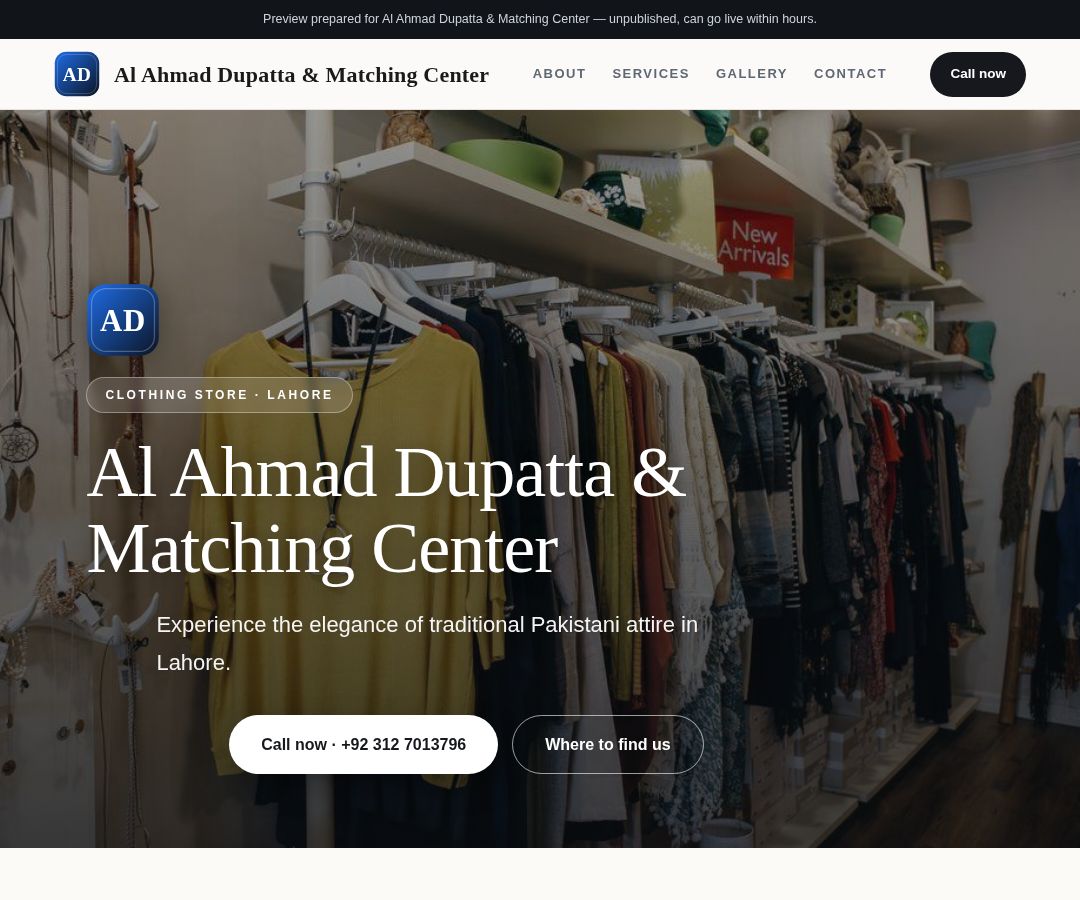 Al Ahmad Dupatta & Matching Center
