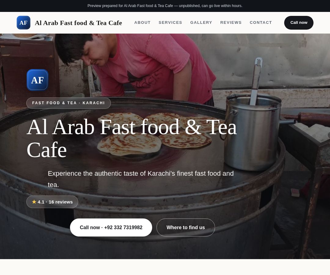 Al Arab Fast food & Tea Cafe