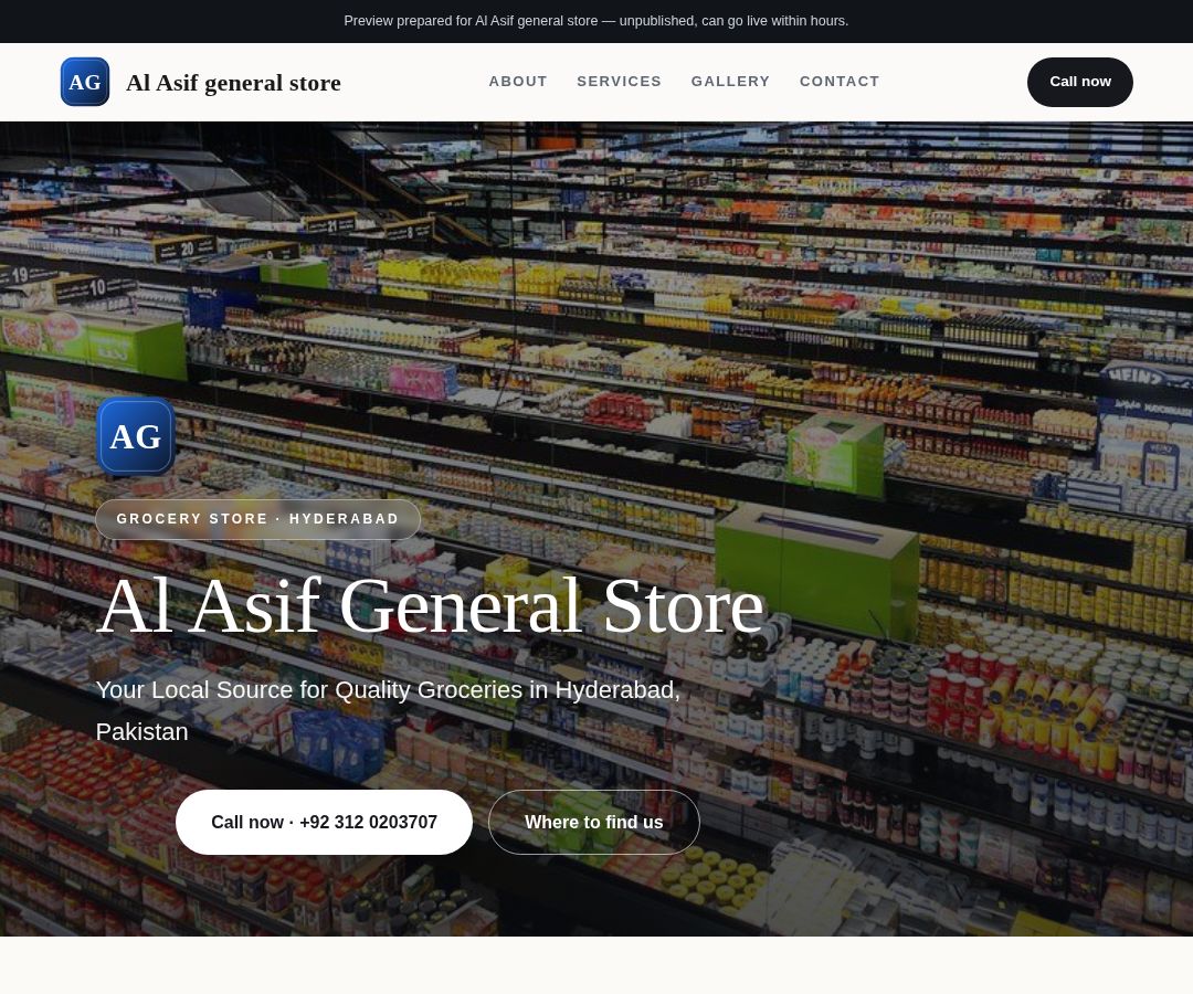 Al Asif general store