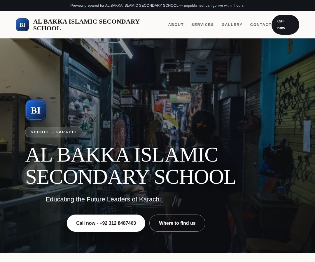 AL BAKKA ISLAMIC SECONDARY SCHOOL