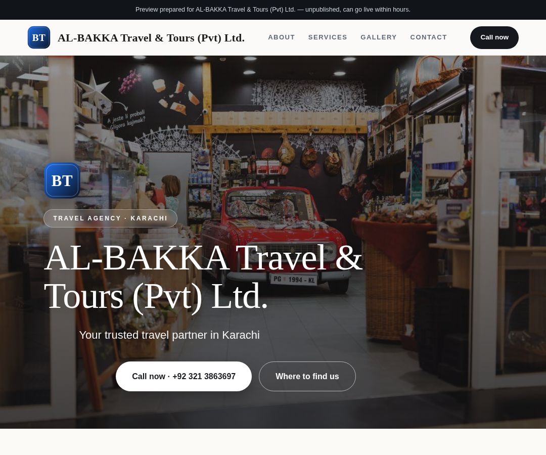 AL-BAKKA Travel & Tours (Pvt) Ltd.