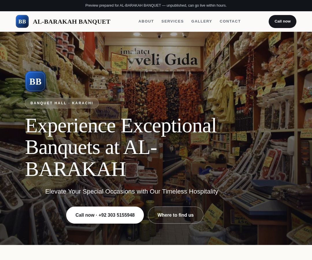 AL-BARAKAH BANQUET