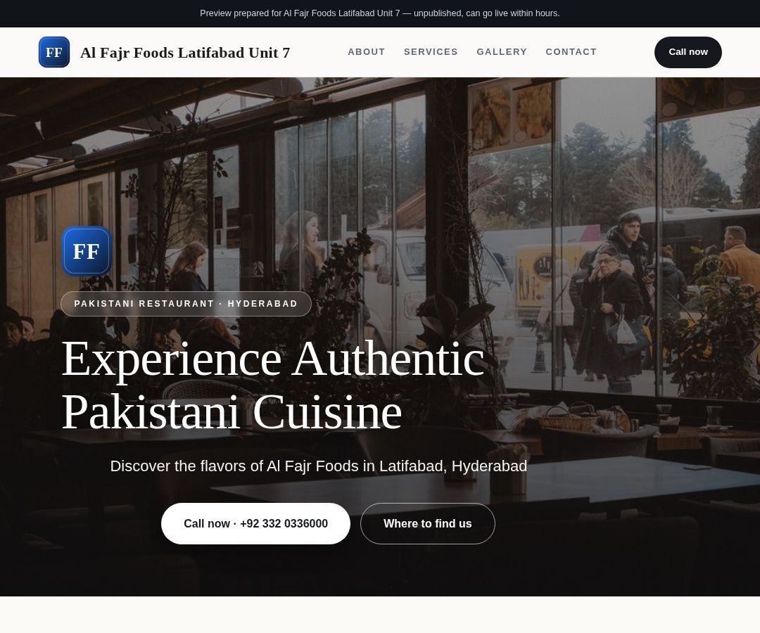 Al Fajr Foods Latifabad Unit 7