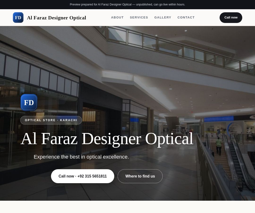 Al Faraz Designer Optical