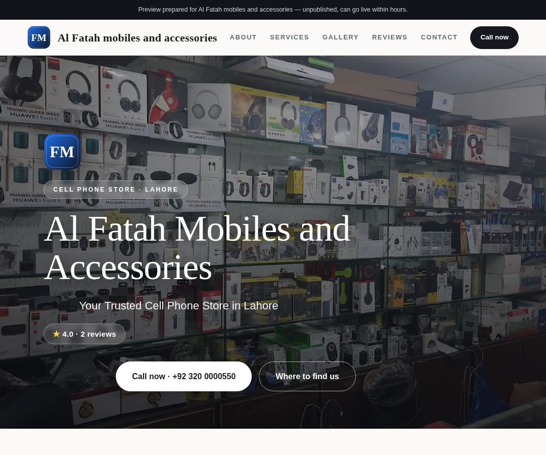 Al Fatah mobiles and accessories