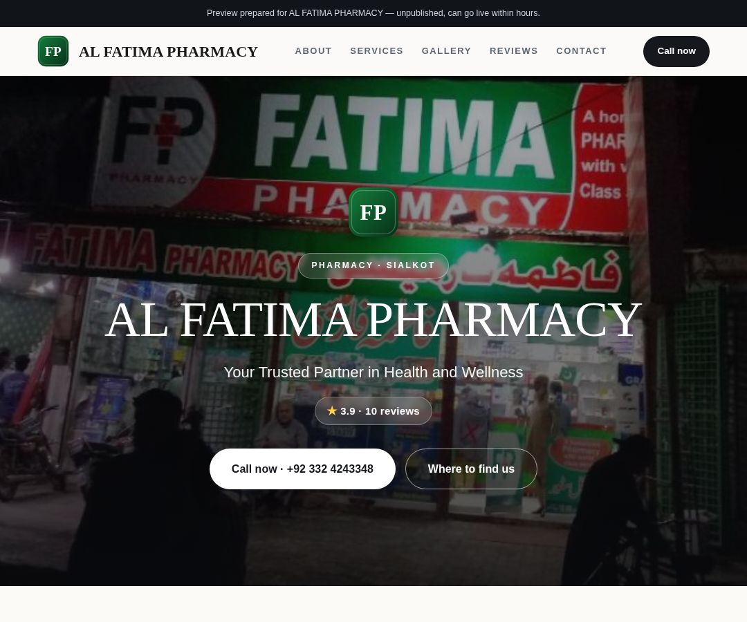AL FATIMA PHARMACY