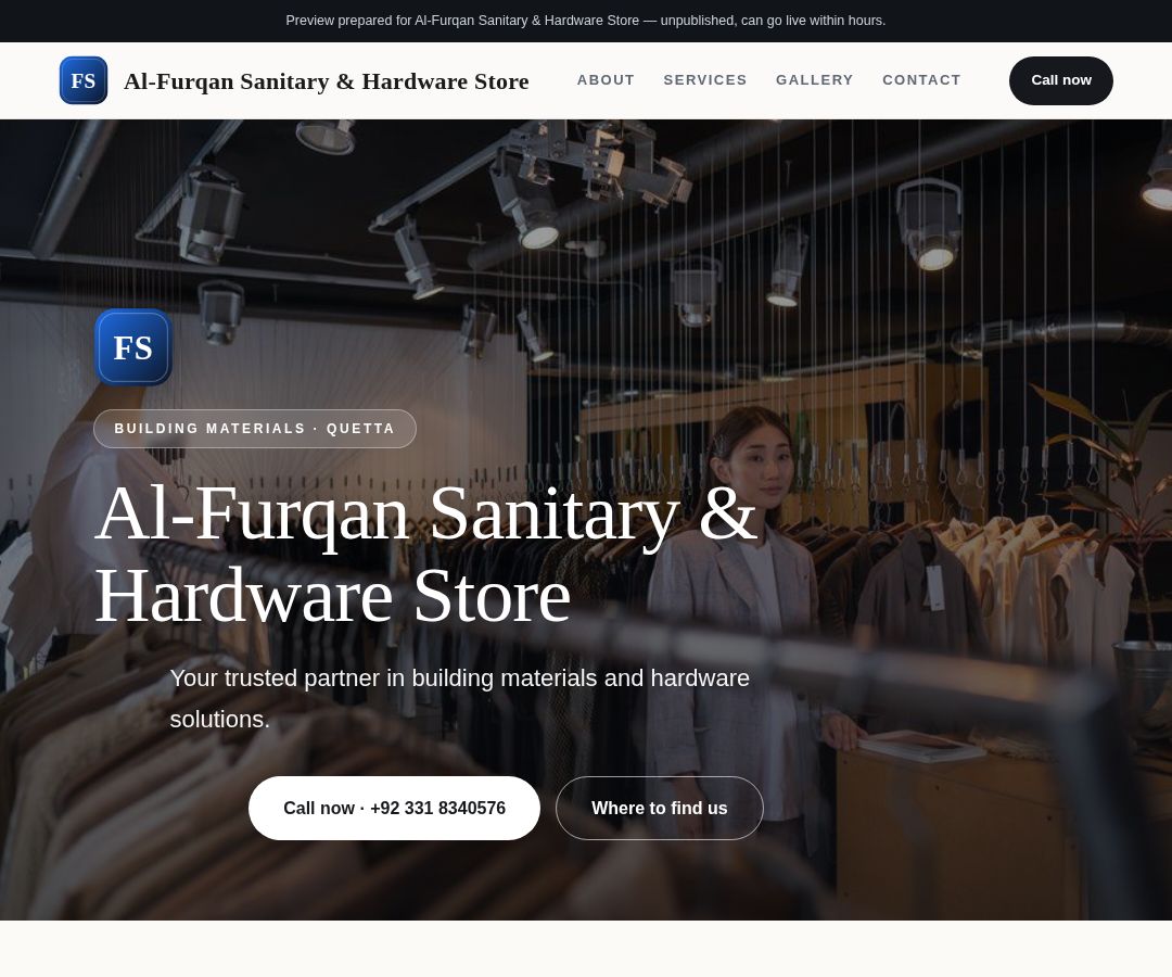 Al-Furqan Sanitary & Hardware Store