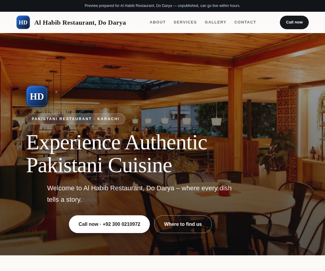 Al Habib Restaurant, Do Darya