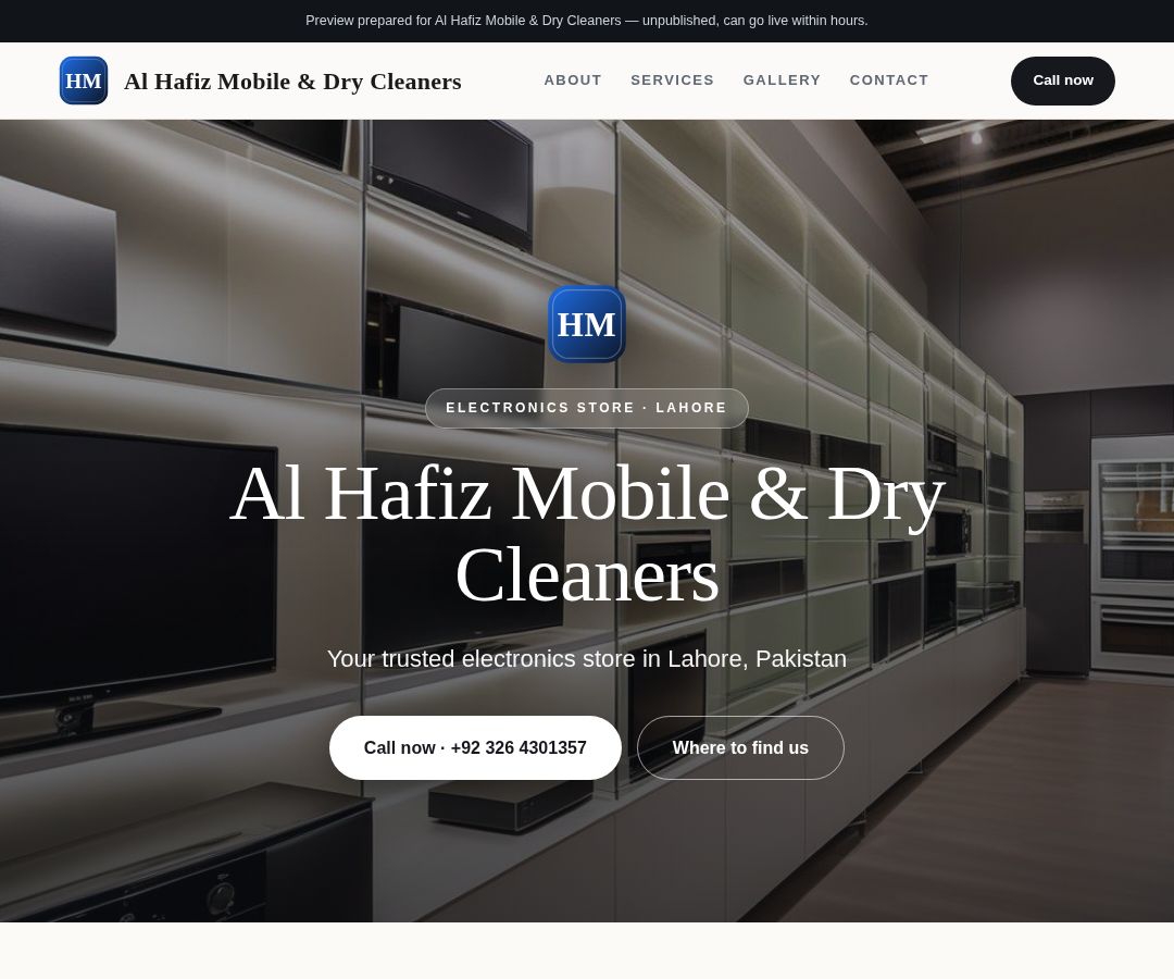 Al Hafiz Mobile & Dry Cleaners