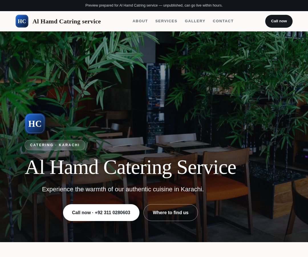 Al Hamd Catring service