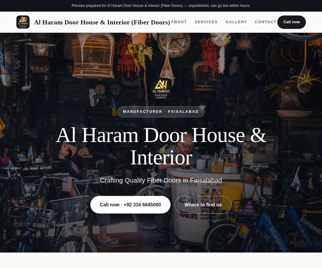 Al Haram Door House & Interior (Fiber Doors)