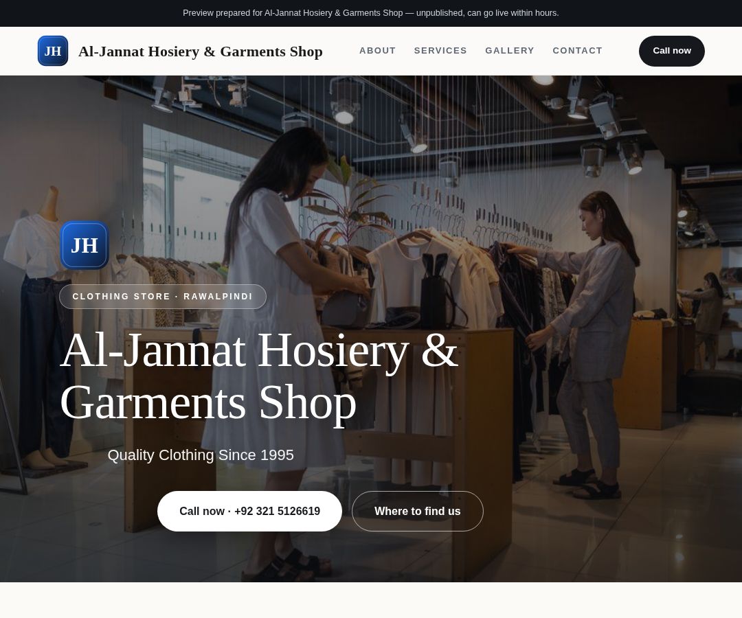 Al-Jannat Hosiery & Garments Shop