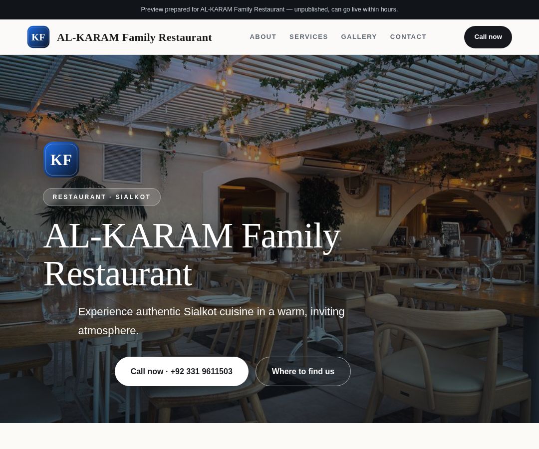 AL-KARAM Family Restaurant