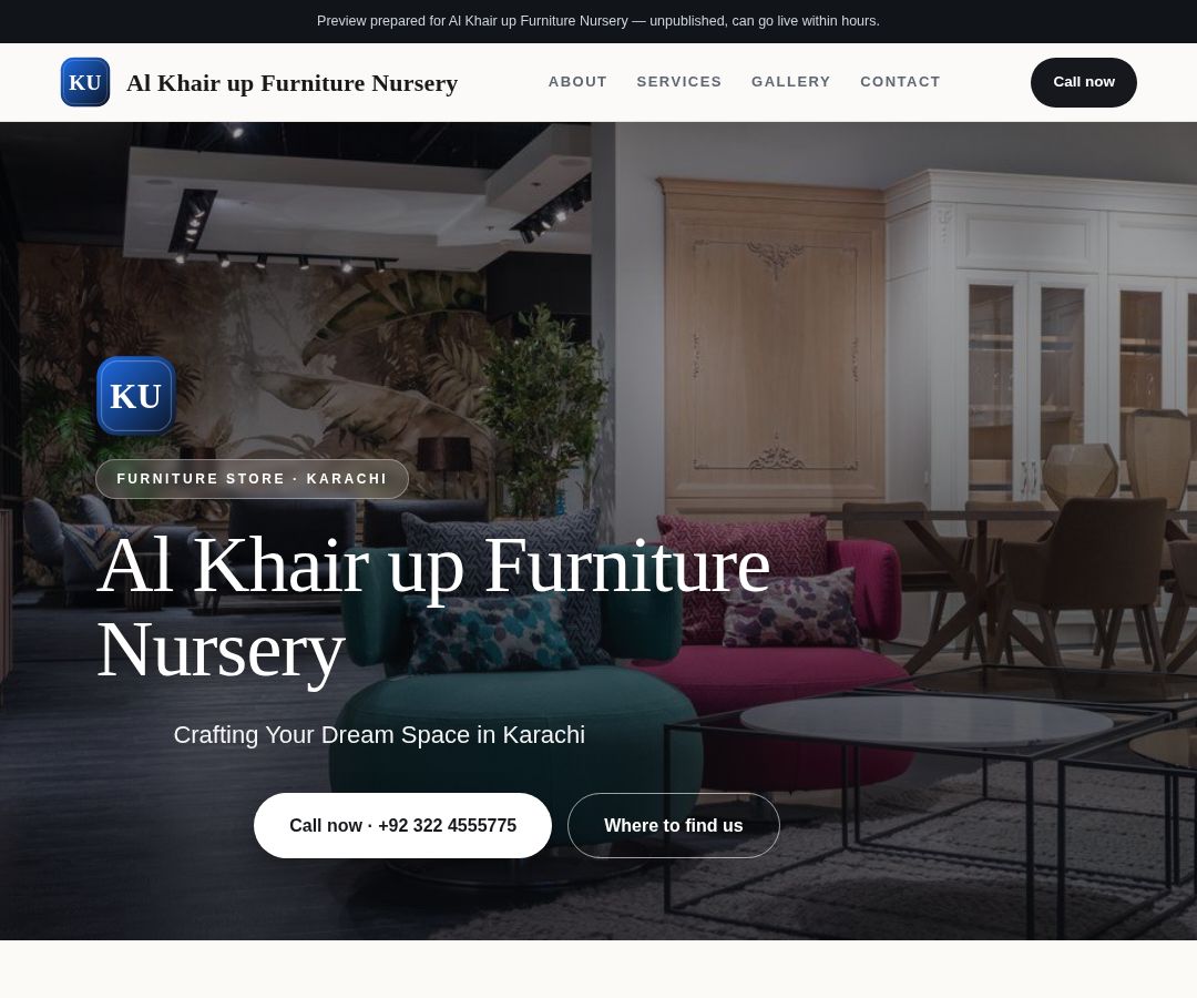 Al Khair up Furniture Nursery
