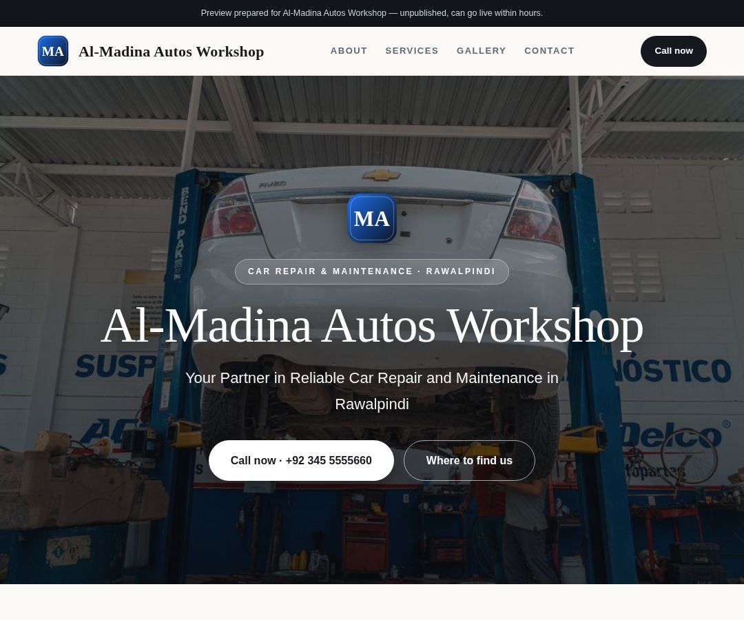 Al-Madina Autos Workshop