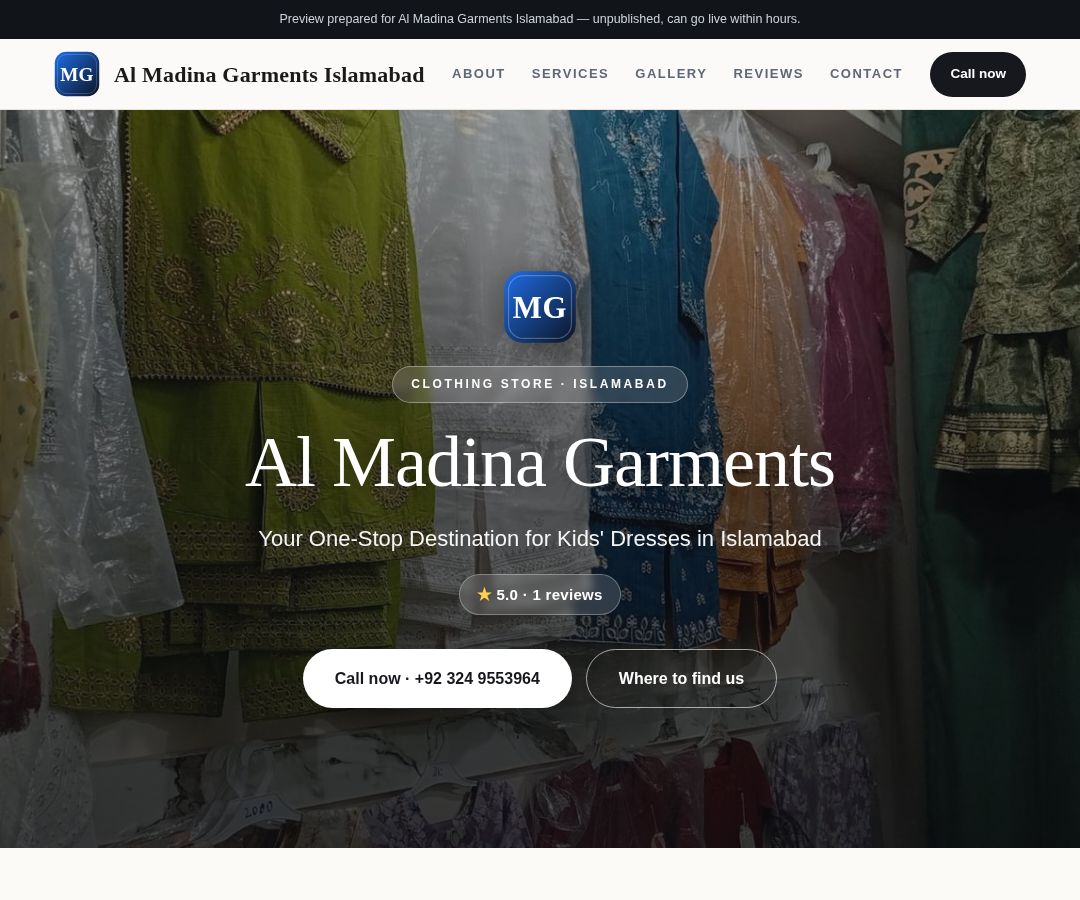 Al Madina Garments Islamabad