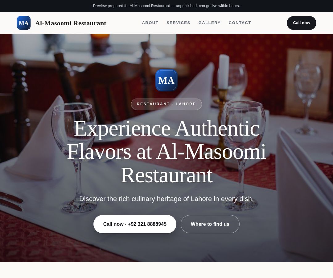 Al-Masoomi Restaurant