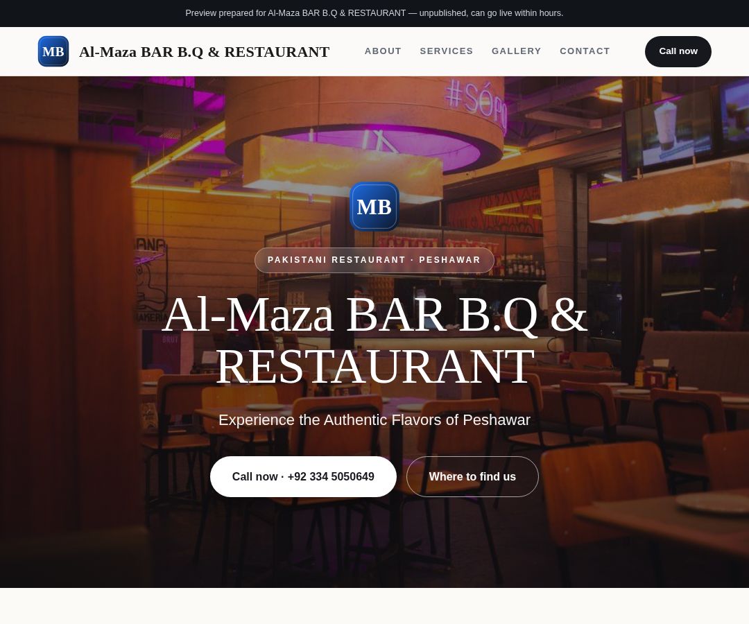 Al-Maza BAR B.Q & RESTAURANT