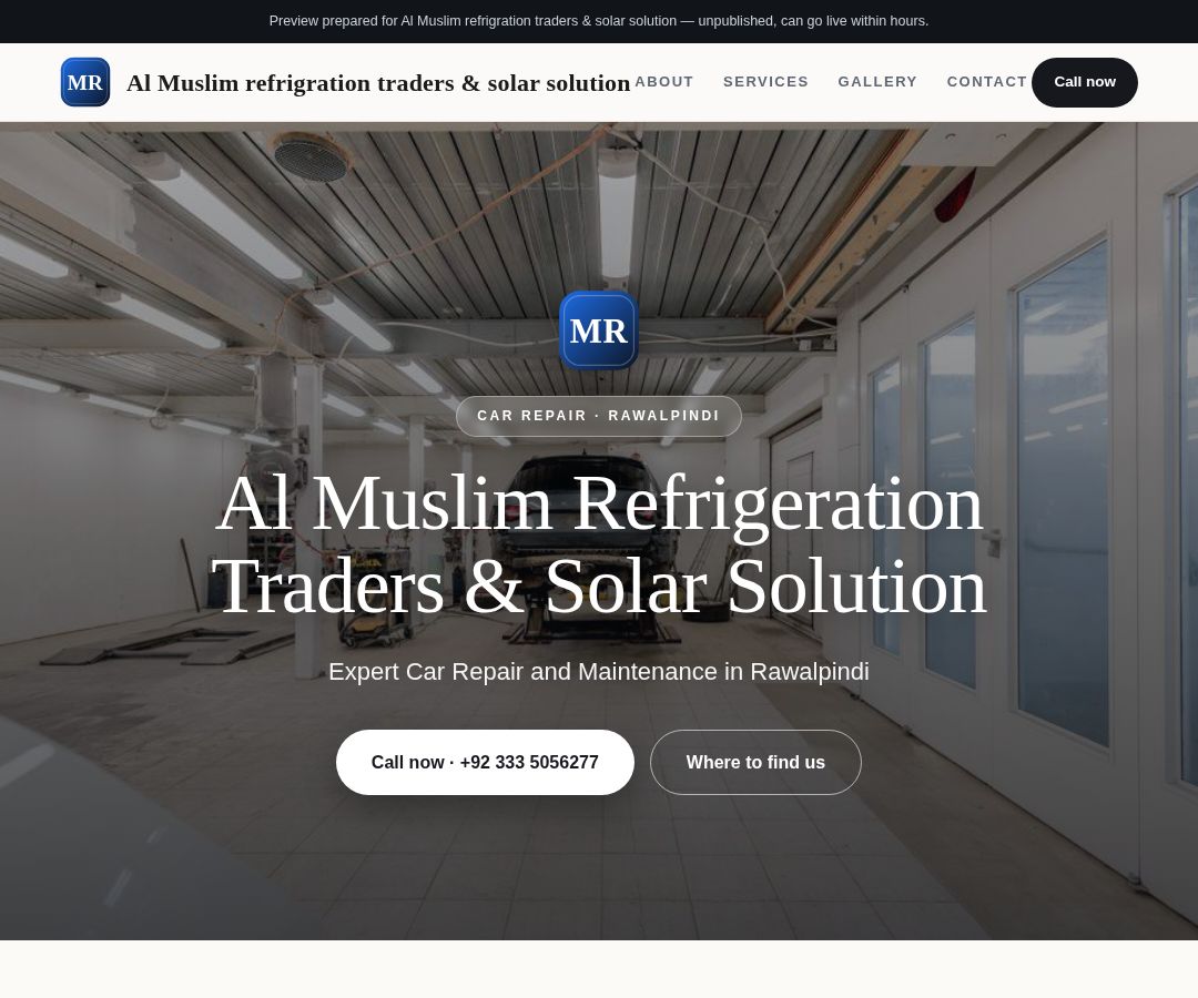 Al Muslim refrigration traders & solar solution