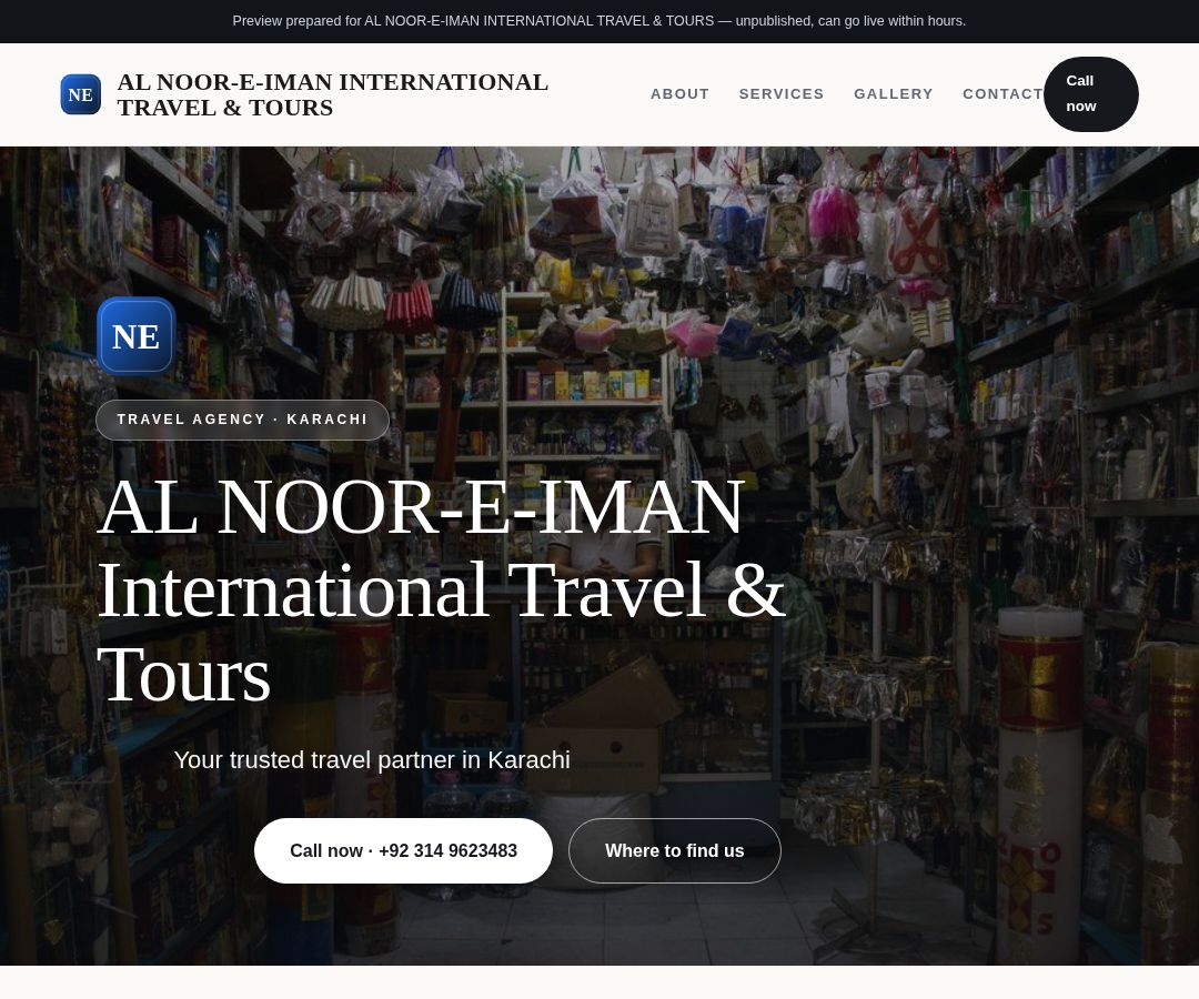 AL NOOR-E-IMAN INTERNATIONAL TRAVEL & TOURS