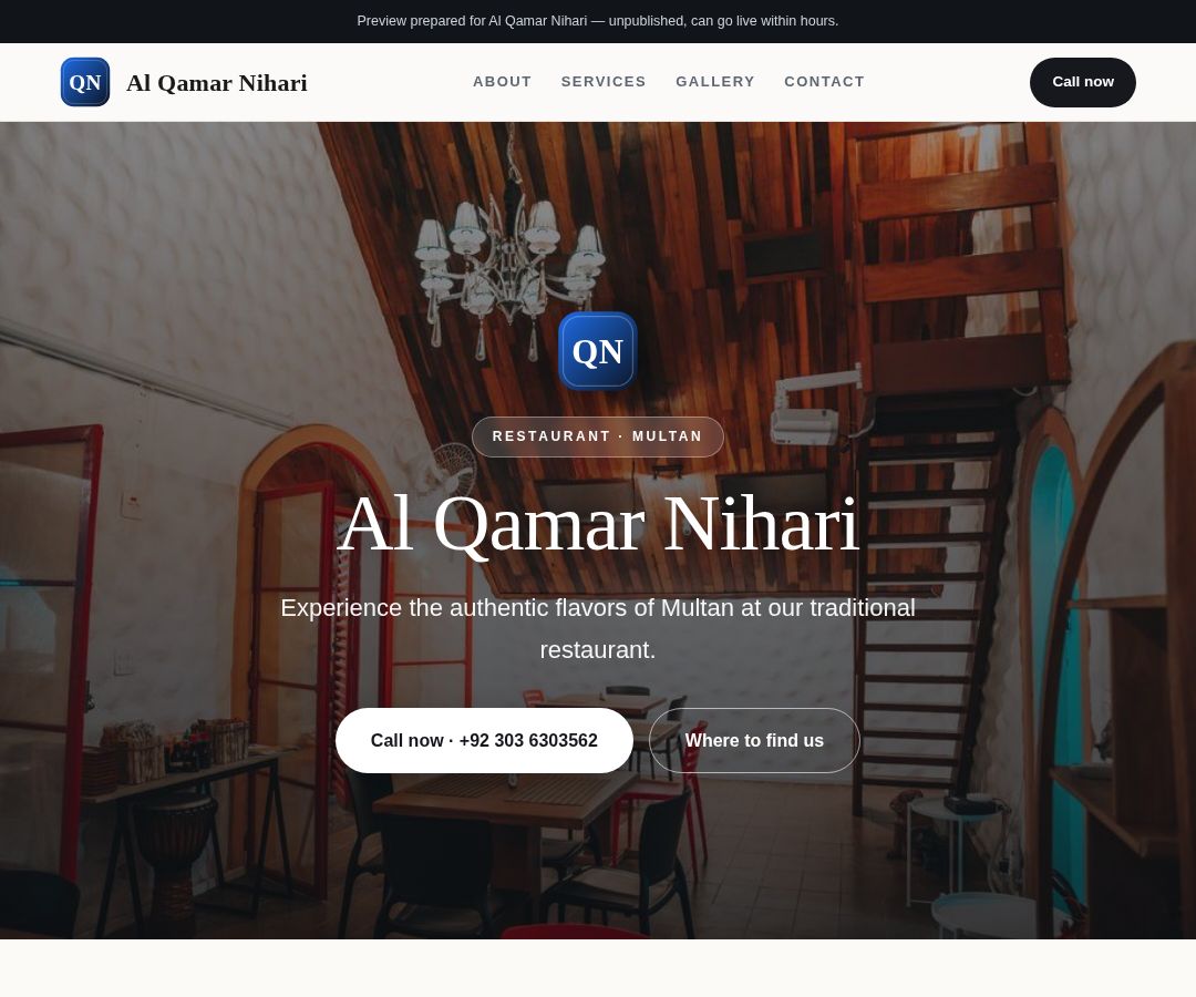Al Qamar Nihari