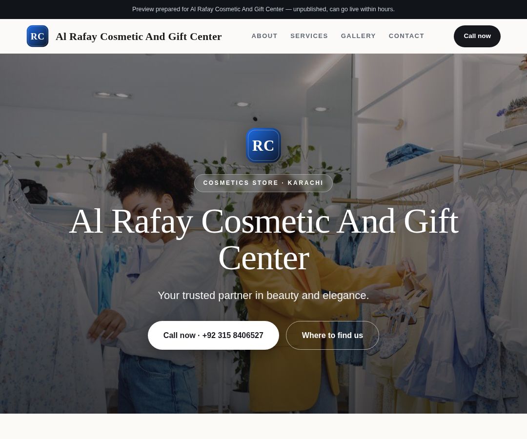 Al Rafay Cosmetic And Gift Center