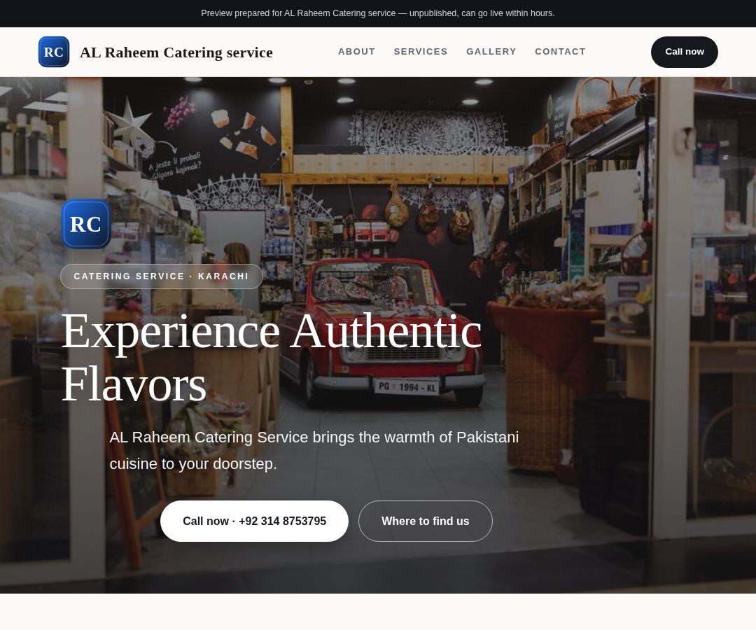 AL Raheem Catering service