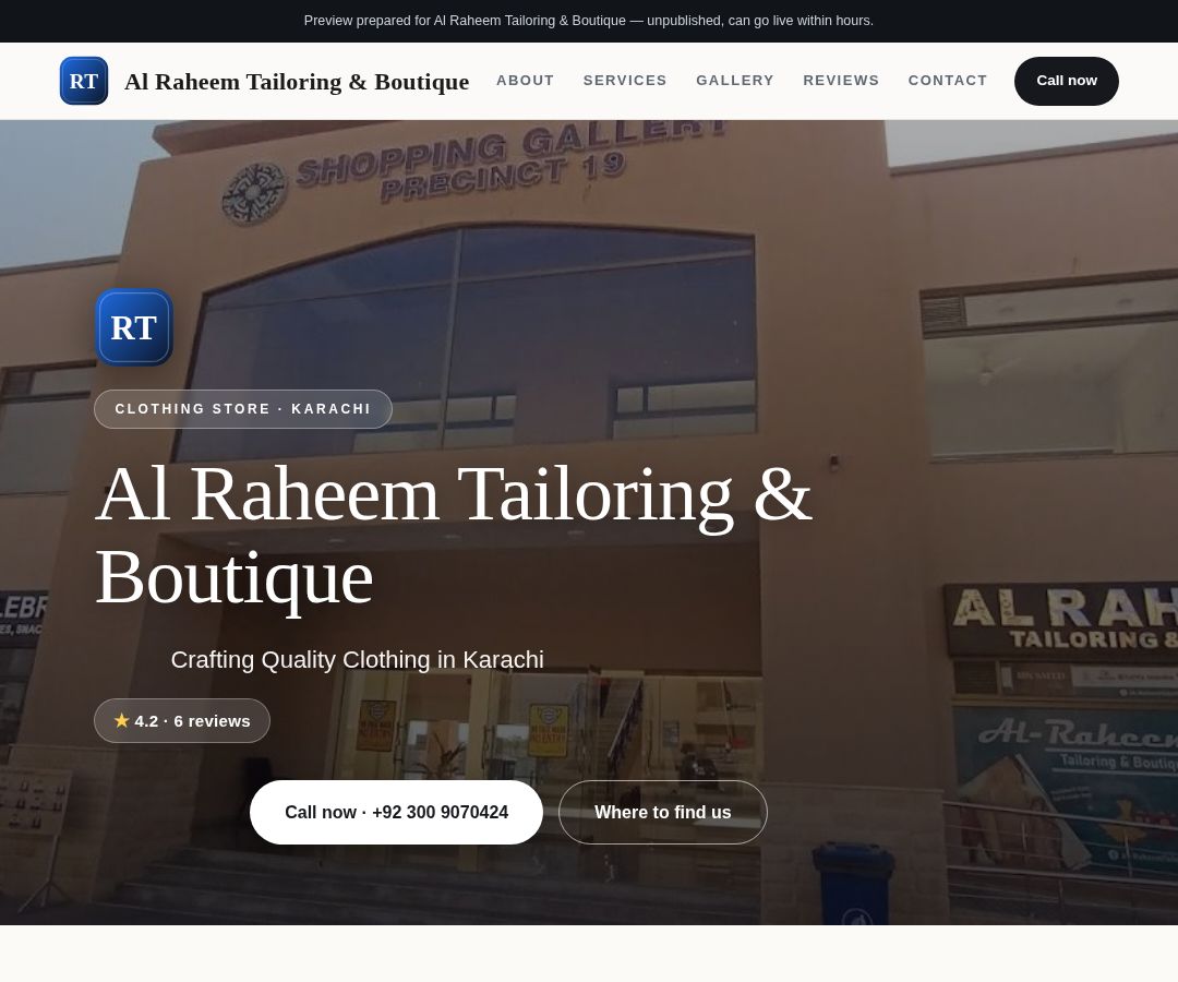 Al Raheem Tailoring & Boutique