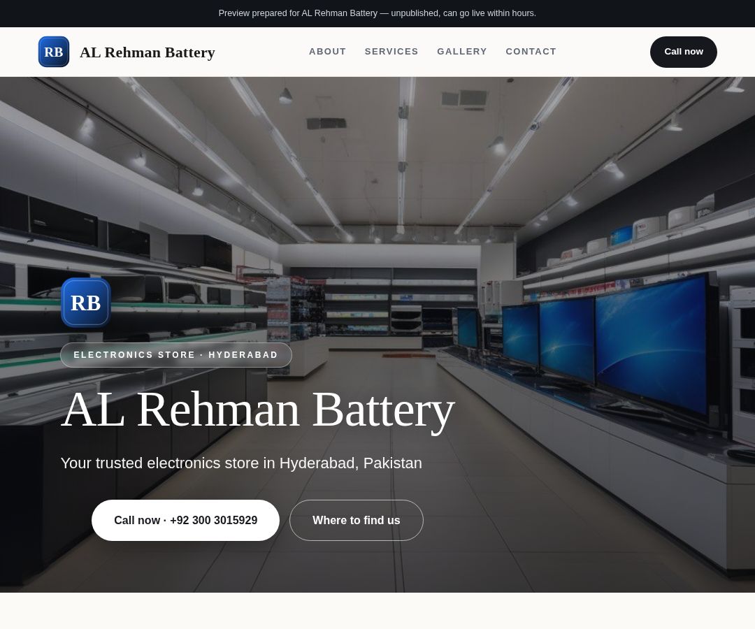 AL Rehman Battery