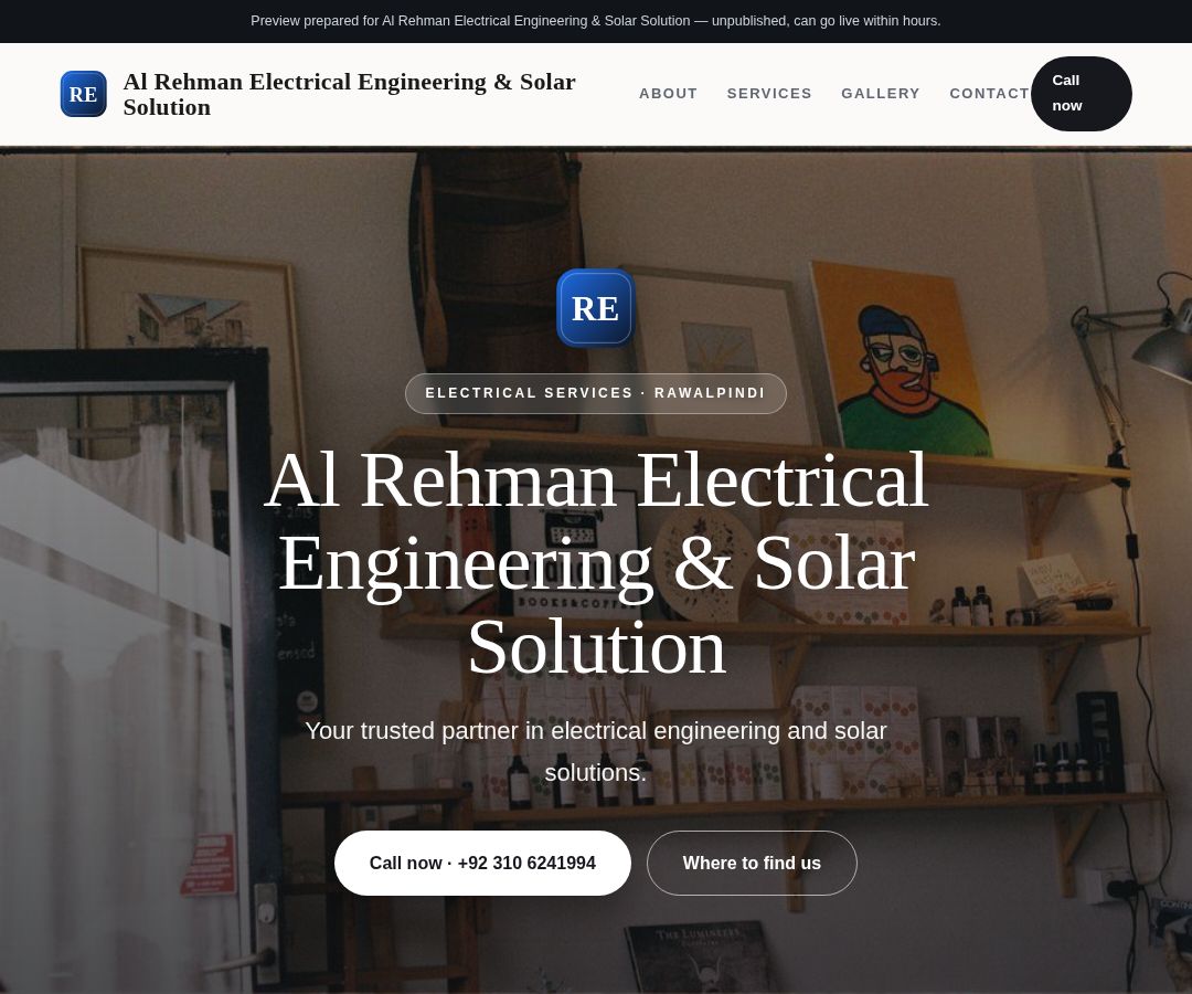 Al Rehman Electrical Engineering & Solar Solution