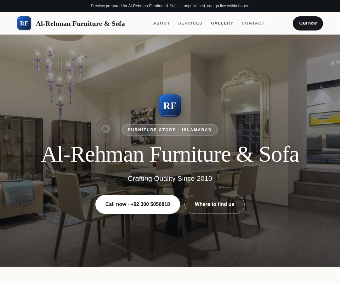 Al-Rehman Furniture & Sofa