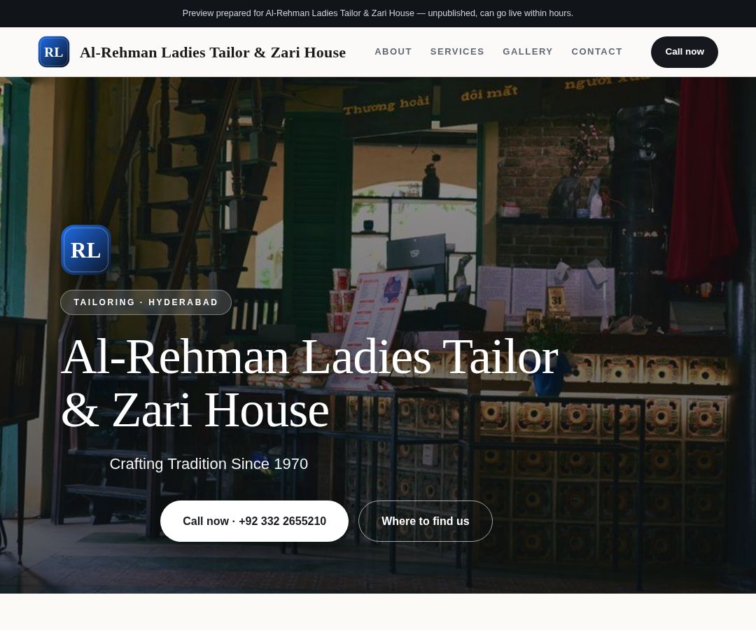 Al-Rehman Ladies Tailor & Zari House