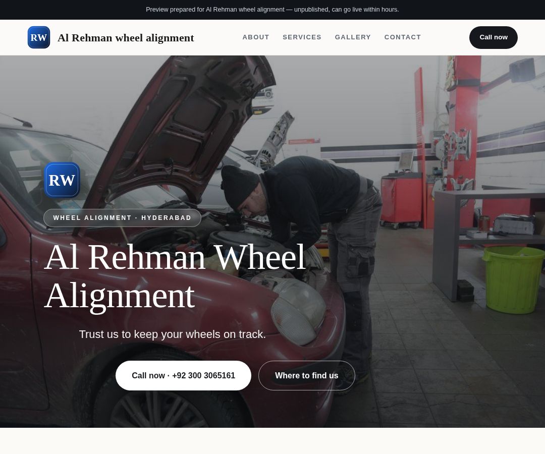 Al Rehman wheel alignment