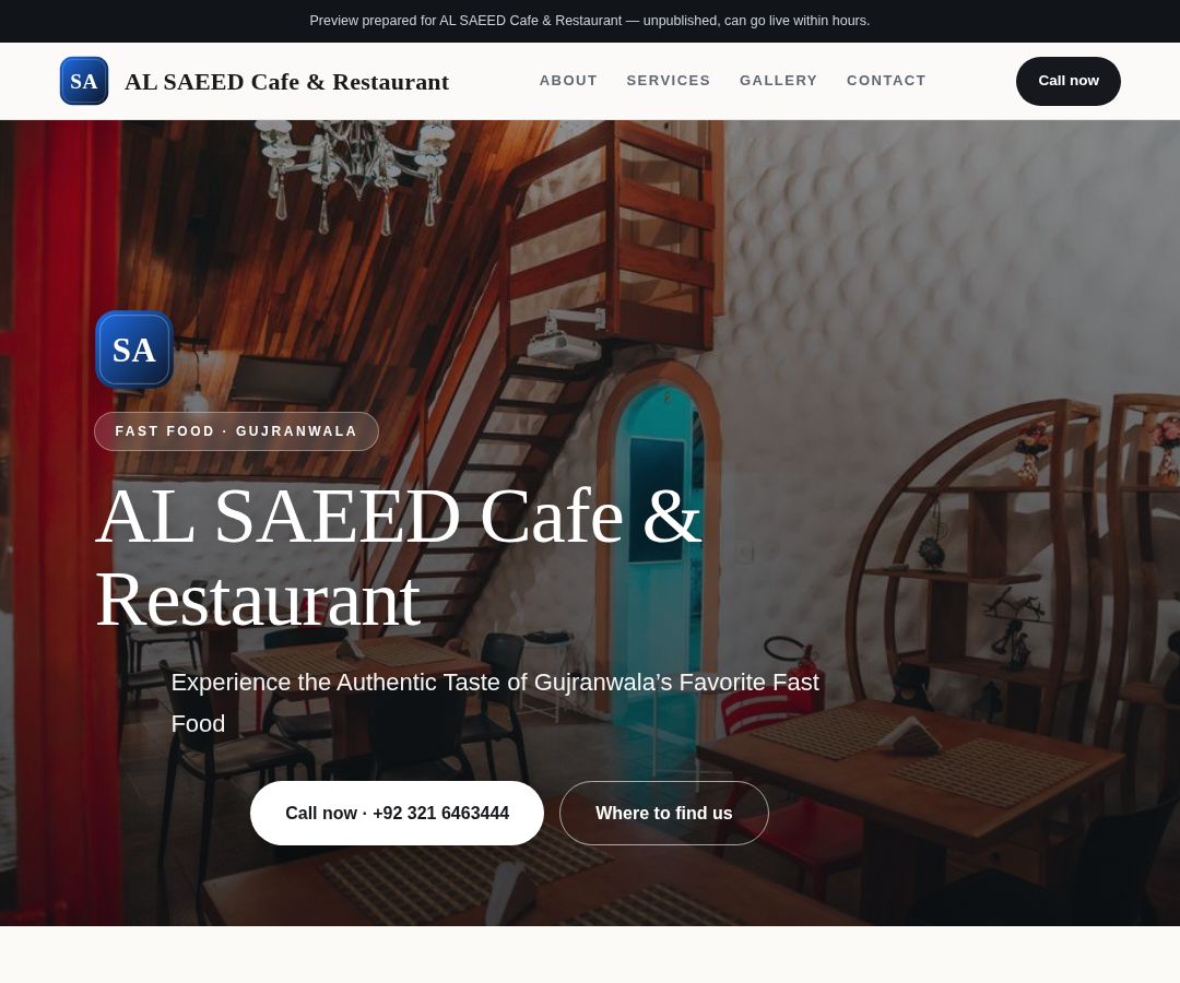 AL SAEED Cafe & Restaurant