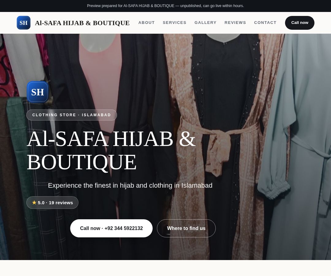 Al-SAFA HIJAB & BOUTIQUE