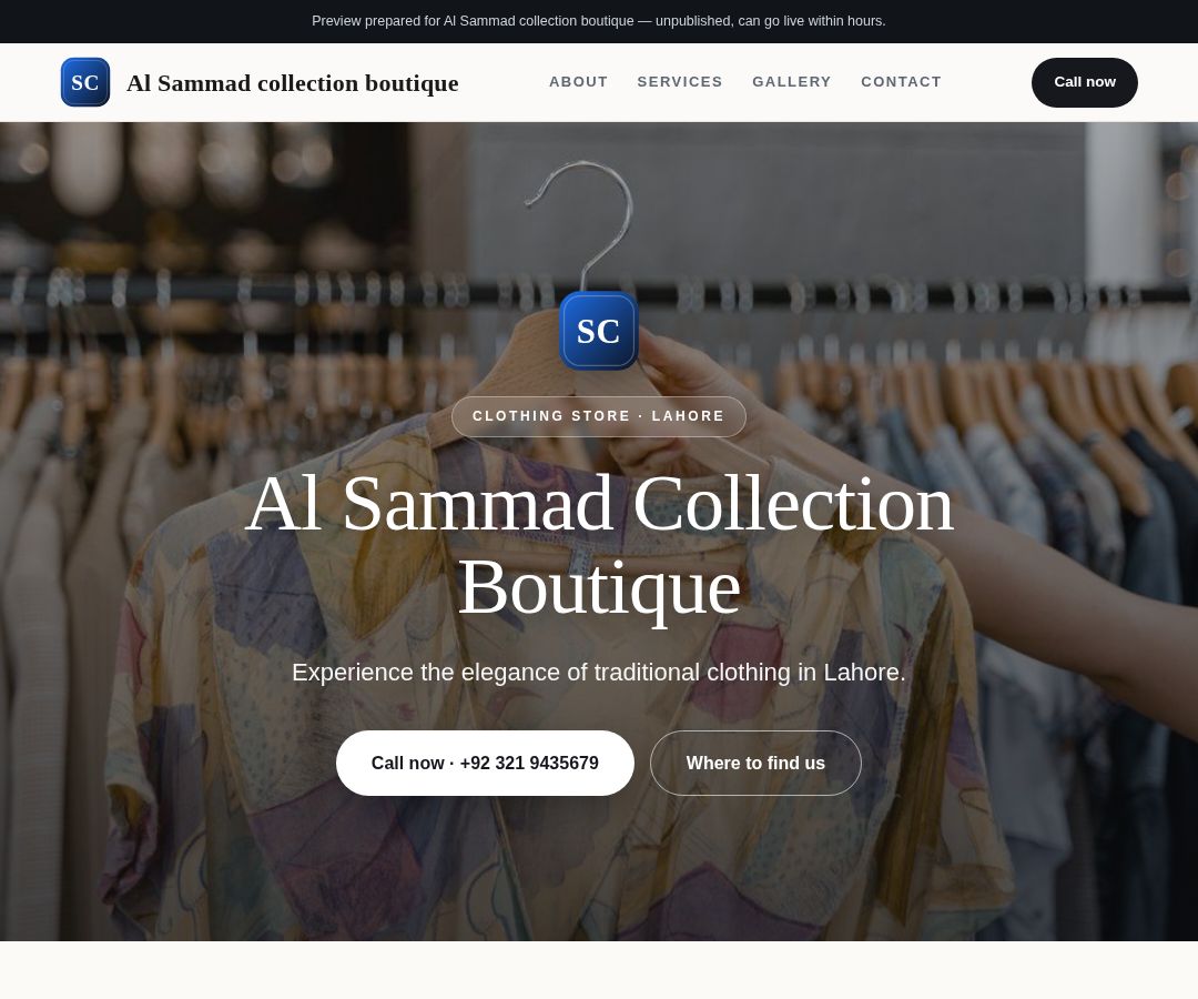 Al Sammad collection boutique
