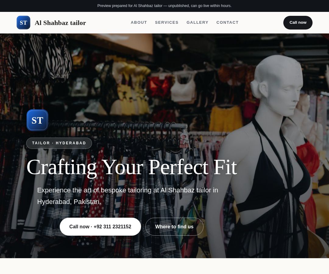 Al Shahbaz tailor