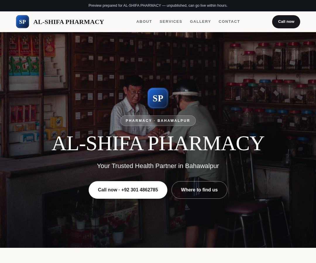 AL-SHIFA PHARMACY