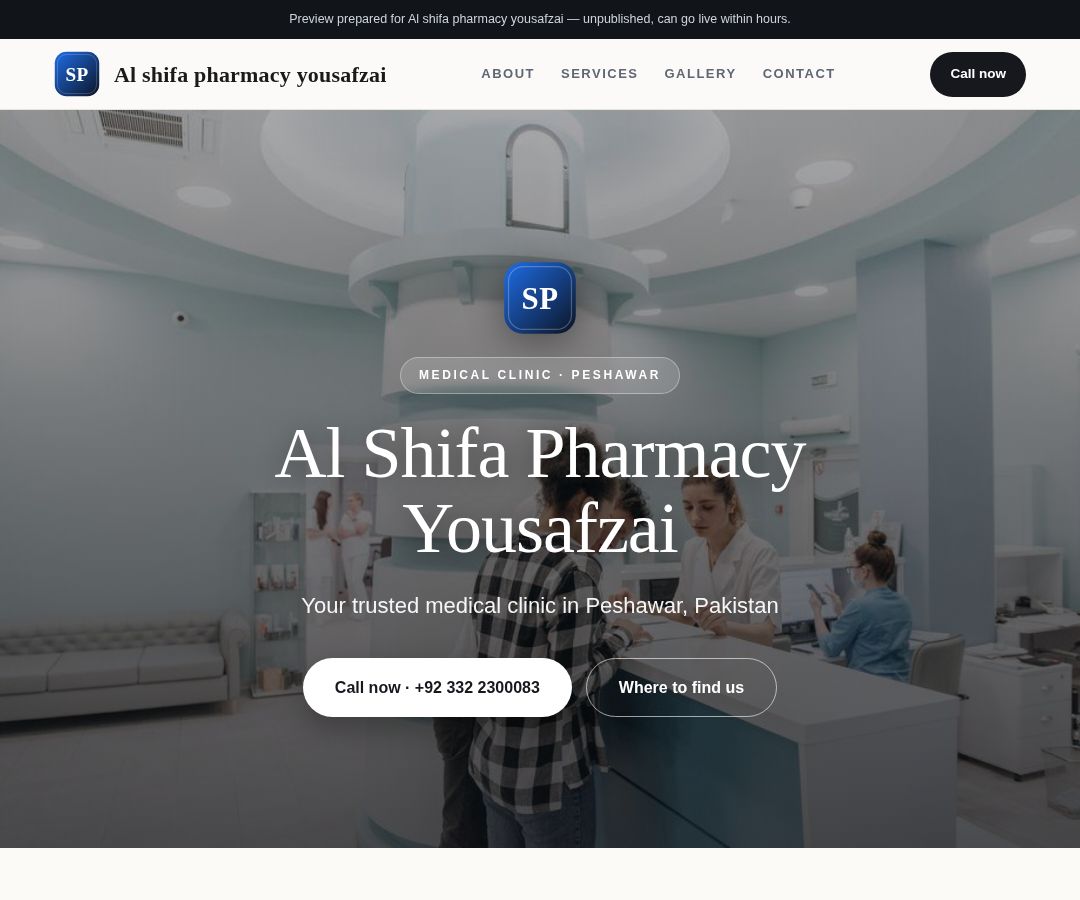 Al shifa pharmacy yousafzai