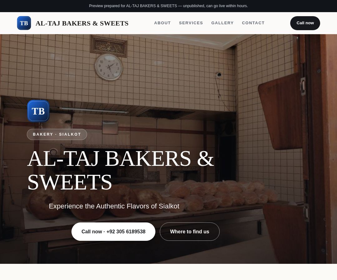 AL-TAJ BAKERS & SWEETS