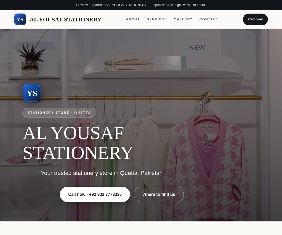AL YOUSAF STATIONERY