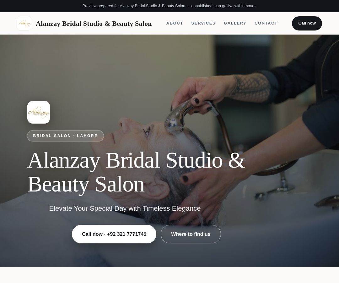 Alanzay Bridal Studio & Beauty Salon